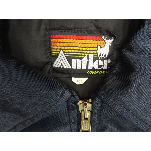 Antler Uniform Jacket Reflective Band Zipper Quilted Interior Size 46 - Picture 5 of 9